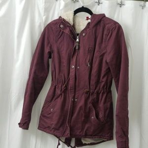 Red fleece lined jacket